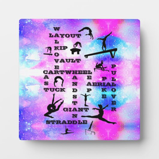 体操技術卓上プラーク付イーゼル フォトプラーク (正面)