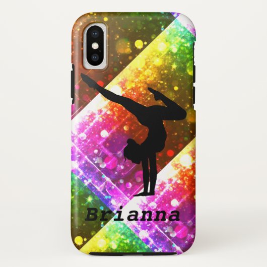 体操抽象ハンドスタンド Case-Mate iPhoneケース (裏面)