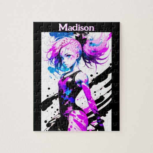 体操抽象芸術の精神カスタム ジグソーパズル (縦)