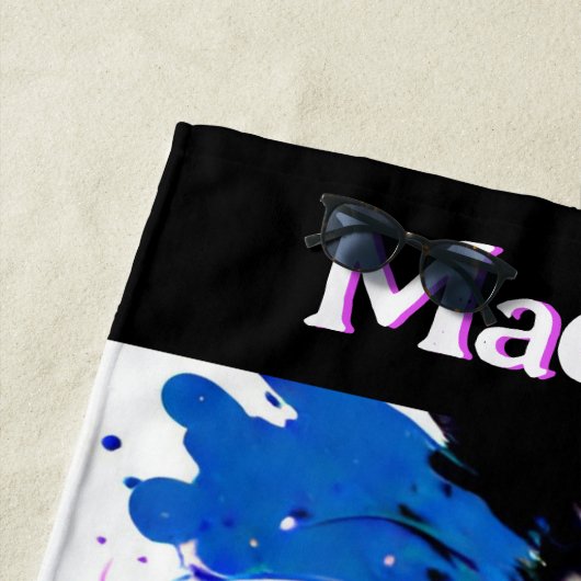 体操抽象芸術の精神カスタム ビーチタオル (インサイチュ)