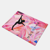 体操抽象芸術ウェルカムドアマット ドアマット (アングル)