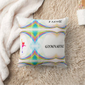 体操抽象芸術枕がカラフル好き クッション (ブランケット)