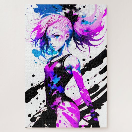 体操抽象芸術精神 ジグソーパズル (縦)