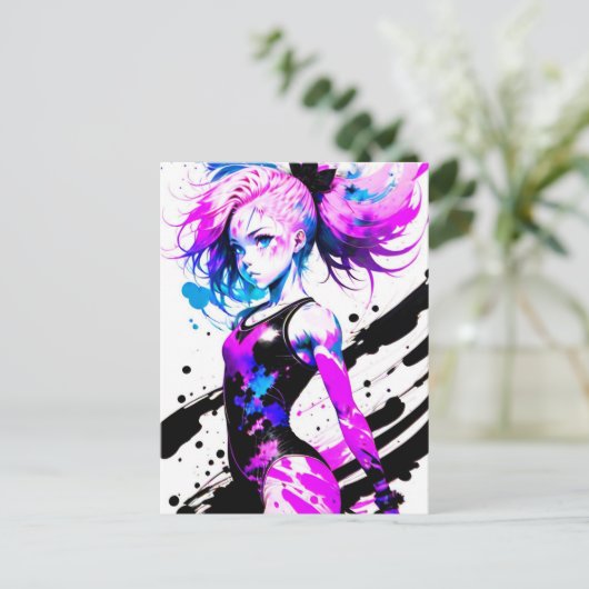 体操抽象芸術精神 ポストカード (スタンド正面)