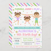 体操招待状 |体操誕生日招待状 招待状 (正面/裏面)