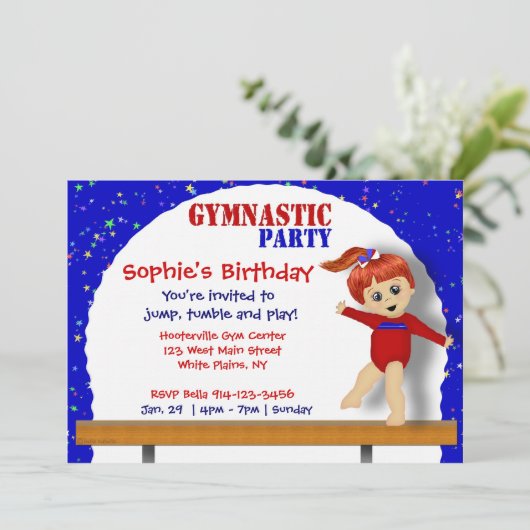 体操招待状 招待状 (スタンド正面)