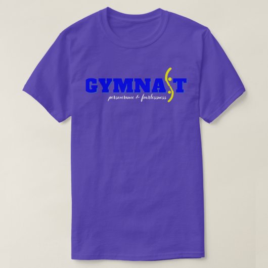 体操最後の青(黄) Tシャツ (デザイン正面)