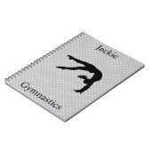 体操水玉模様手帳 ノートブック (左側)