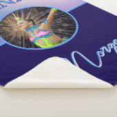 体操深い王室のカスタムの写真と名前 シェルパブランケット (3/4)