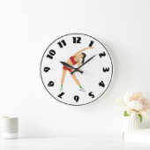 体操温暖化時計 ラージ壁時計 (ホーム)