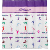 体操熱狂するについて シャワーカーテン (正面)