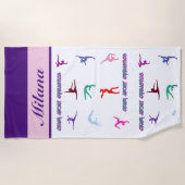 体操熱狂するについて ビーチタオル (正面)