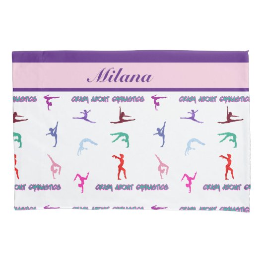 体操熱狂するについて 枕カバー (正面)