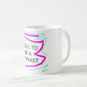 体操生まれをする コーヒーマグカップ (正面右)