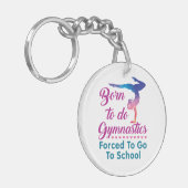 体操生まれを行わざるを得ない キーホルダー (正面左)