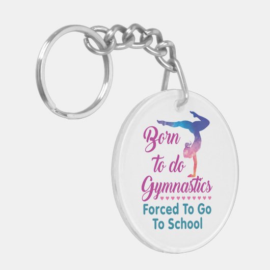 体操生まれを行わざるを得ない キーホルダー (正面左)