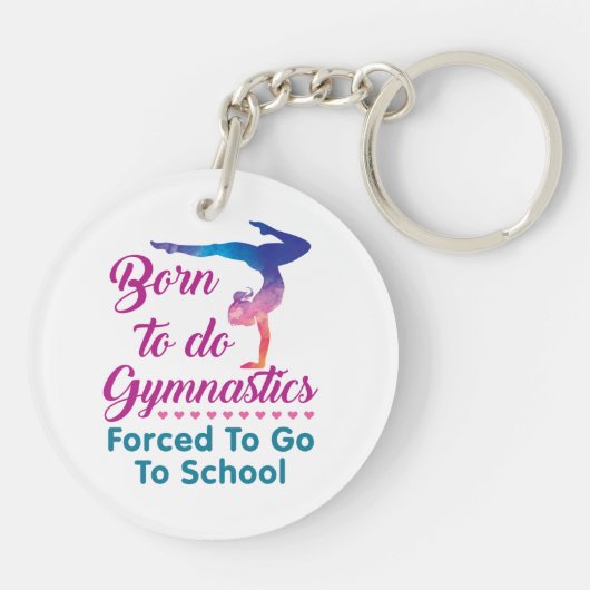 体操生まれを行わざるを得ない キーホルダー (裏面)