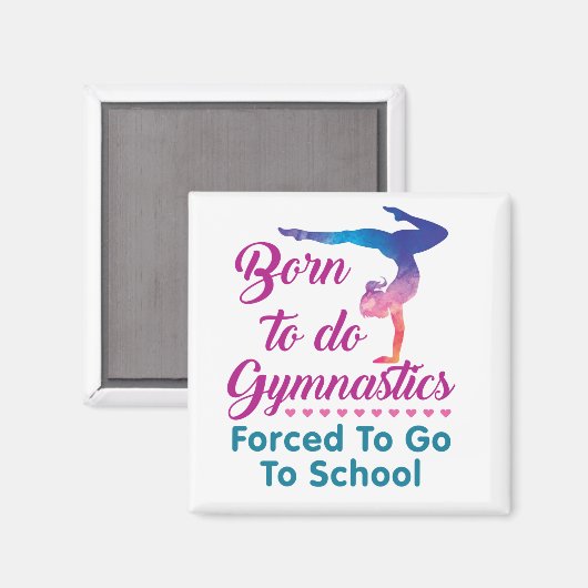 体操生まれを行わざるを得ない マグネット (正面/裏面)