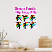 体操生まれデザインを転倒する ポスター (キッチン)