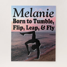 体操生まれパズルを転パーソナライズされた下する ジグソーパズル