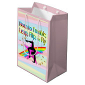 体操生まれ抱き枕を転倒する ミディアムペーパーバッグ (裏面アングル)