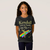 体操生まれ車やテパーソナライズされたィーを転倒させる Tシャツ (正面フル)