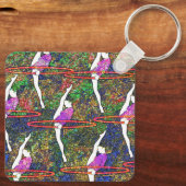 体操用の体操キーチェーン キーホルダー (裏面)