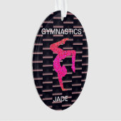 体操用アクリルオーナメントパーソナライズされた。 オーナメント (正面)