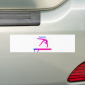 体操用バンパーステッカー。 バンパーステッカー (車上)