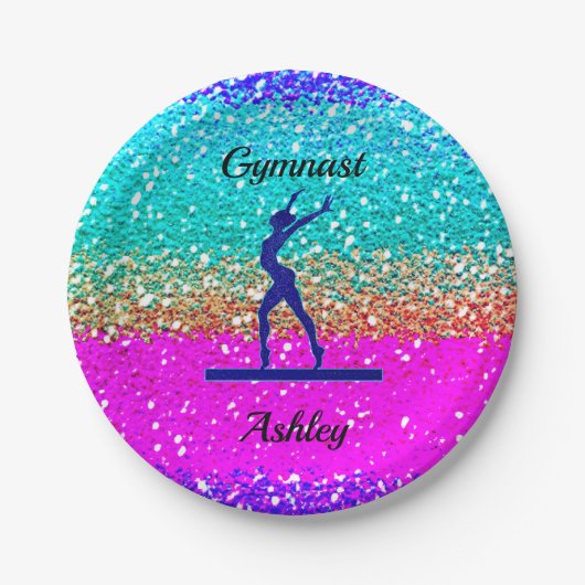 体操用ビームスパー    クルペーパープレート ペーパープレート (正面)