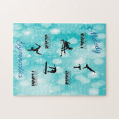 体操用ボールト、バー、梁、床カスタムパズル ジグソーパズル (横)