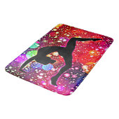 体操用抽象芸術泡立てハンドスタンドポーズ バスマット (アングル)