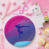 体操用虹パーティー紙プレート。 ペーパープレート (パーティー)