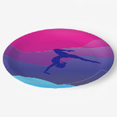 体操用虹パーティー紙プレート。 ペーパープレート (アングル)