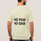 体操着 – 強度、パワー、制限なし Tシャツ (裏面)