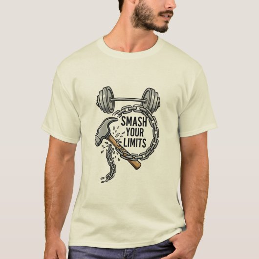 体操着 – 強度、パワー、制限なし Tシャツ (正面)