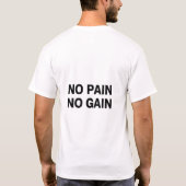 体操着 – 強度、パワー、制限なし Tシャツ (裏面)