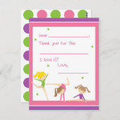 体操空白のを満感謝していたす ポストカード (正面/裏面)