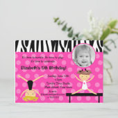 体操競技フォト誕生日招待状 招待状 (スタンド正面)