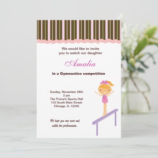 体操競技大会 招待状 (スタンド正面)