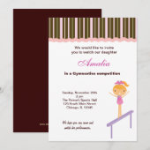 体操競技大会 招待状 (正面/裏面)