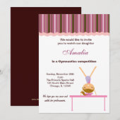 体操競技大会 招待状 (正面/裏面)