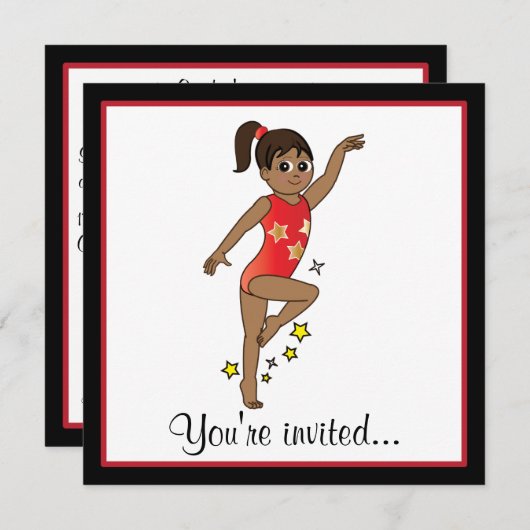 体操競技招待状 招待状 (正面/裏面)