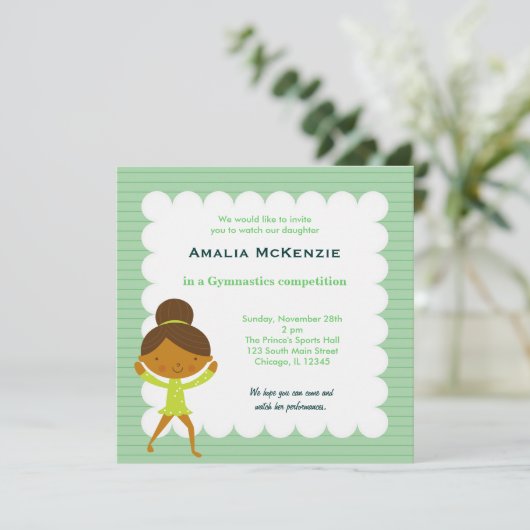 体操競技 招待状 (スタンド正面)