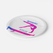 体操紙プレートの名前パーソナライズされた。 ペーパープレート (アングル)