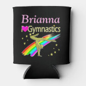 体操素晴らしクーラーボックスが好きパーソナライズされた 缶クーラー (正面)