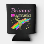 体操素晴らしクーラーボックスが好きパーソナライズされた 缶クーラー (裏面)