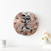 体操素晴らしグランジ ラージ壁時計 (ホーム)