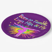 体操素晴らし生まれの紙プレートを転がす ペーパープレート (アングル)