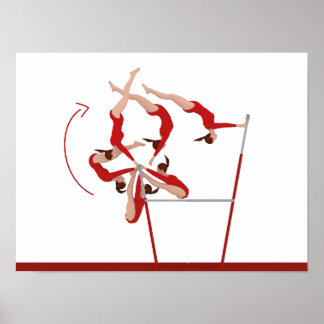 体操素晴らし用ポスター – 不均等バー ポスター